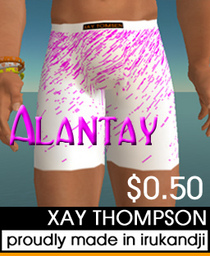 Alantay Boxer Shorts for male avatars Pink